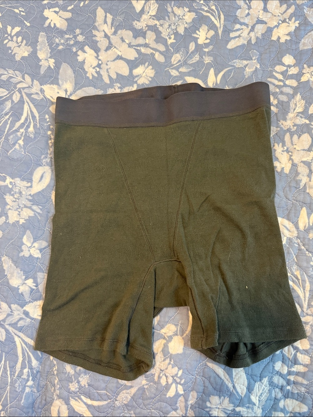 SKIMS Olive Boxer Briefs with Comfortable Stretch Waistband